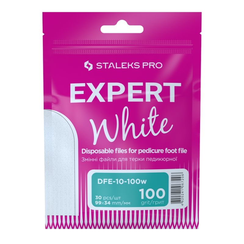 A set off white removable one-off files for pedicure grater - 100 GRIT ...