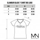 Mystic Nails Glamour Black T-shirt - Big Logo - S thumbnail