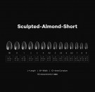 Gel-X Sculpted Almond Short 2.0 Box of Tips 14 sizes thumbnail