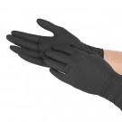 Powder-Free Nitrile Black Gloves  - M - 100 STK  thumbnail