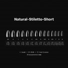 Gel-X Natural Stiletto Short 2.0 Box of Tips 14 sizes thumbnail