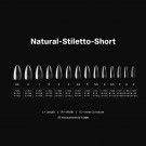 Gel-X Natural Stiletto Short 2.0 Box of Tips 14 sizes thumbnail