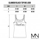 Mystic Nails Glamour Black Top - Big Logo - M thumbnail